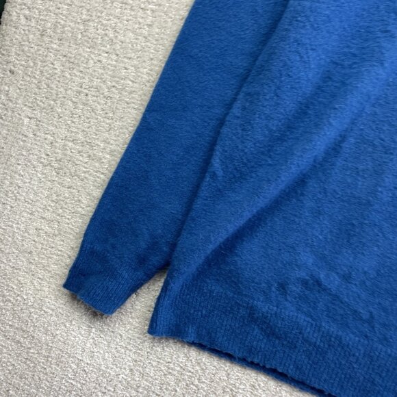 Guess Blue Sweater Men Size Small Mohair / Wool + Blend Pullover Jumper Knit - Picture 5 of 16